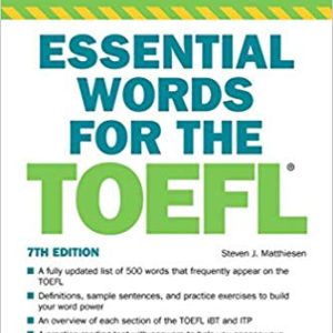 کتاب زبان اسنشیال وردز فور تافل ویرایش هفتم (Essential Words for the TOEFL (7th با تخفیف 50 درصد