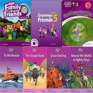 پک کامل کتاب زبان فمیلی اند فرندز 5 Family and Friends (سایز بزرگ- لهجه امریکن)