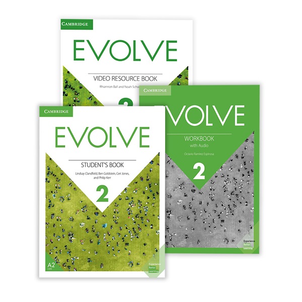 پکیج 3 جلدی کتاب ایوالو Evolve 2 + کتاب فعالیت های ویدئویی